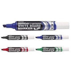 Pentel MWL6 Maxiflow Whiteboard Marker Chisel Point Assorted Colour - Theodist