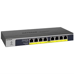 Netgear GS108PP 8-Port Unmanaged Switch, POE+(8) 123W, Life WTY GS108PP-100AJS - Theodist
