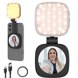 Neewer Basics NL48B Magnetic Selfie Light, Black - Theodist
