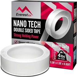 Everest ios NT303M Nano Tech Double sided Tape Heavy Duty, 4lbs/inch 0.08"x1.18"x9.85ft - Theodist
