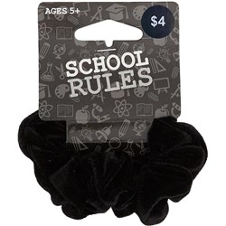 School Rules OMB2101281 - Scrunchie Srw Velvet Black - Theodist