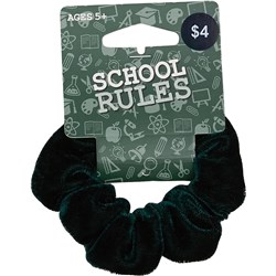 School Rules OMB2101282 - Scrunchie Srw Velvet Green - Theodist