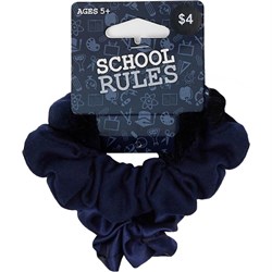 School Rules OMB2101284 - Scrunchie Srw Velvet Navy - Theodist
