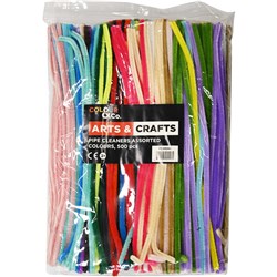 Colour & Co. PC500AC Pip Cleaners Assorted Colours, 500 Pack - Theodist