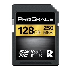 ProGrade 128GB 250MB/S UHS-II V60 SDXC Memory Card Gold PGSD128GBKNA - Theodist