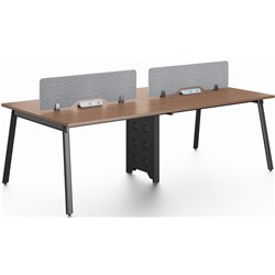Cancun Series 4 Person Face-to-Face Workstation 2400Lx1200Wx750H - Theodist