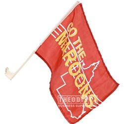State of Origin QLD MAROONS Queensland Supporter Car Flag - Theodist