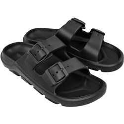 Pace Two-Strap Slide Sandals Black Size 10 - Theodist