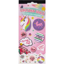 Tim The Toyman Unicorn Seals Sticker Book 210+ Stickers/ 4 Sheets - Theodist