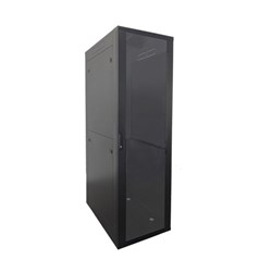 Sharkrack Standard Server Rack 600Wx1000D 42U Glass Solid Door SCBDB42U610BA - Theodist