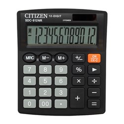 Citizen SDC-812NR 12 Digits Mini-Desktop Calculator - Theodist