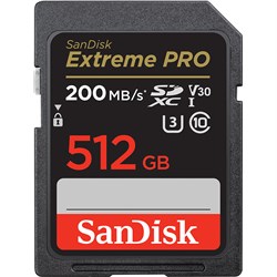 Sandisk Extreme Pro SDXC 512GB Memory Card 200/140MB/s SDSDXXD-512G-GN4IN - Theodist