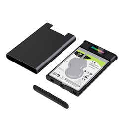 Simplecom SE239 Case for Sata Hard Drive 2.5" to USB-C External USB 3.2 Gen2 with RGB Lights 6Gbps - Theodist