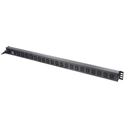 Serveredge SEDG-20PVM-C13C19-32A Metered 20 Port Vertical PDU, (16) IEC C13 Output, (4) IEC C19 Output & (1) IP56 3 Pin Round Captive Input - Theodist