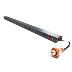Serveredge Basic Vertical 20 Port 15A PDU, 10A 3 Pin AUS GPO Output & (1) 15A Input SEDG-20P-GPO-15AC - Theodist
