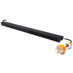 Serveredge 20 Port Basic Vertical PDU, (10) 3 Pin AUS GPO & (10) IEC C13 Output SEDG-20P-GPOC13-20A - Theodist