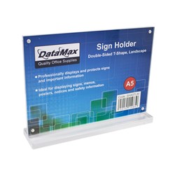 DataMax SHA5TLM Magnetic Sign Holder A5 Landscape - Theodist