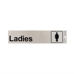 Sandleford SIG42 "Ladies" Self-Adhesive Sign 245x58mm - Theodist