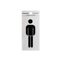 Sandleford SIG57 "Men’s" Symbol Self-Adhesive Sign 50x100mm - Theodist