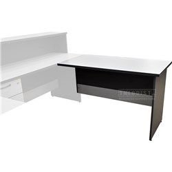 SL1200R Office Side Return Table Grey 1200x600x750mm - Theodist