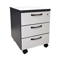 Pedestal SMP3D536F Mobile 3 Drawer 415x480x536mm - Theodist