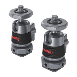 SmallRig SR2948 Mini Ball Head Mount with Removable Cold Shoe Mount 2pcs - Theodist