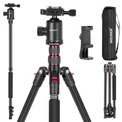 Neewer TP77 77” Two Center Axis Tripod and Phone Clip - Theodit