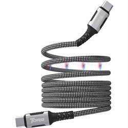 Torq TQ6297 USB-C to USB-C Magnetic Cable PD60W 1.0m - Theodist