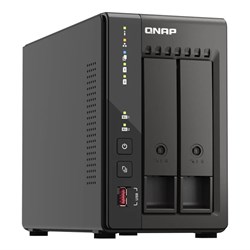 QNAP  2-BAY NAS 3.5"(0/2), CEL QC 2.6GHz, 8GB 2.5GbE(2) M.2(2 ), HDMI(2) TS-253E-8G - Theodist