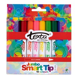 Texta TX220 Smarttip Coloured Markers Assorted 10 Pack - Theodist