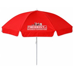 Theodist Beach Umbrella, Red 2m Diameter Promotional - Theodist