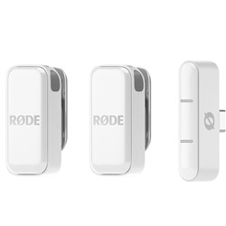 Rode WIMICROCW Wireless Micro Ultra-Compact Wireless Microphone for USB-C Smartphones White - Theodist