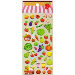Inamazy Fruits Puffy Foam Stickers Assorted WR005 - Theodist