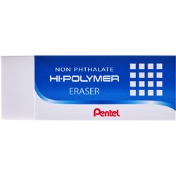 Pentel ZEH-10 Hi-Polymer Eraser Large White - Theodist