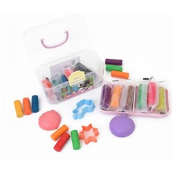 Deli Y035 Magic Zoo Play Dough Set with 4 Free Molds, 12 Colours, 3+ Years, Soft Easy to Mold - Theodist