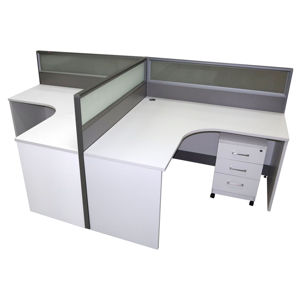 Partitioned Workstation Luca Series 2-Person Desks