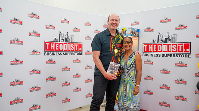 Ryan Pini with Dika Toua