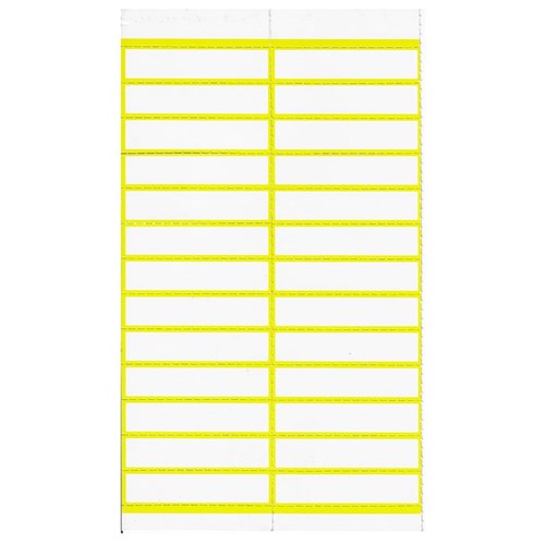 Crystalfile Inserts for Tabs - Assorted Colours