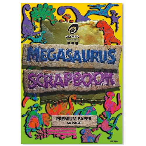 Olympic 1236 Megasaurus Scrapbook 64 Pages 90GSM Black - Theodist