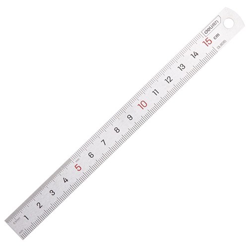 Deli DL8015 Steel Ruler 150mm