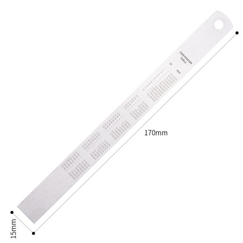 Deli DL8015 Steel Ruler 150mm