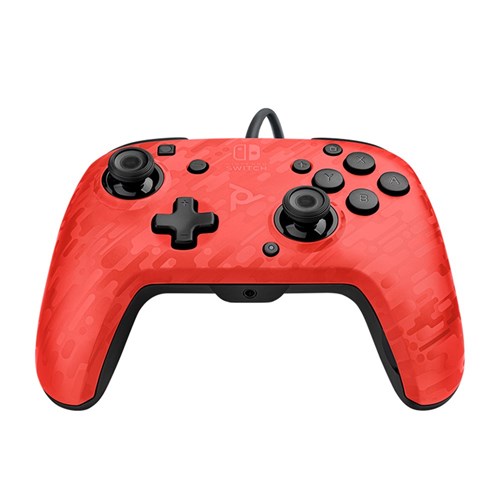PDP Faceoff Deluxe+ Audio Wired Controller for Nintendo Switch Red Camo_1 - Theodist