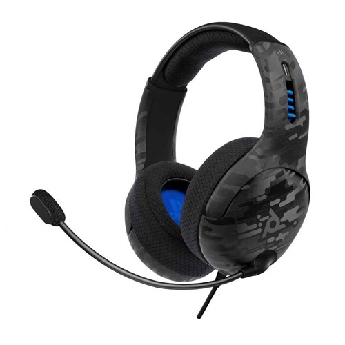 PDP LVL 50 Wired Gaming Headset for Playstation (Black Camo)