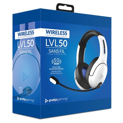PDP 155552 Gaming LVL 50 Wireless Stereo Gaming Headset, White_2 - Theodist