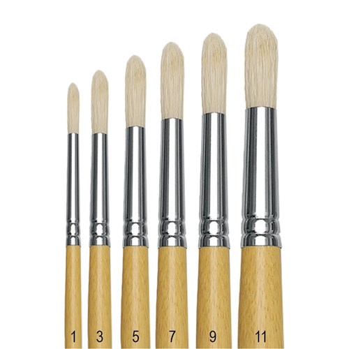 DataMax Round Bristle Brush 6 Pack