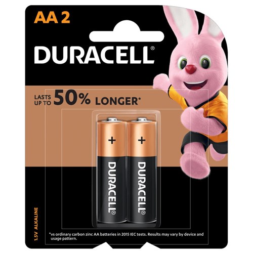 Duracell AA Alkaline Battery 2 Pack - Theodist