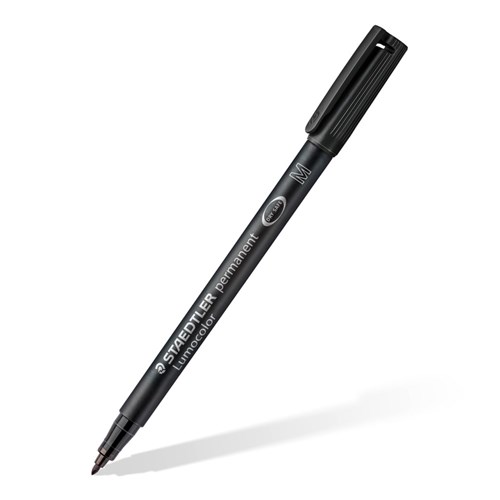 Staedtler 317 Lumocolor Permanent Pen Medium Black_1 - Theodist