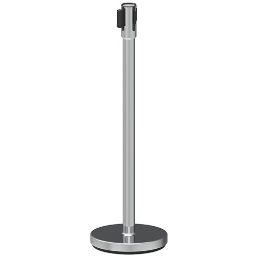 Twinco 3200 Barrier Post, Chrome, Black Belt - Theodist