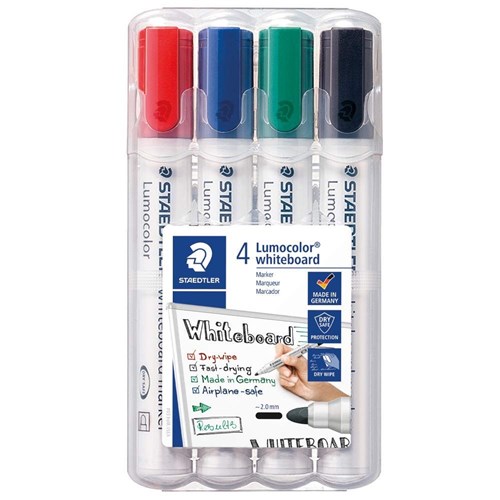 Staedtler 351WP4 Lumocolor Whiteboard Marker 4 Pack_1 - Theodist