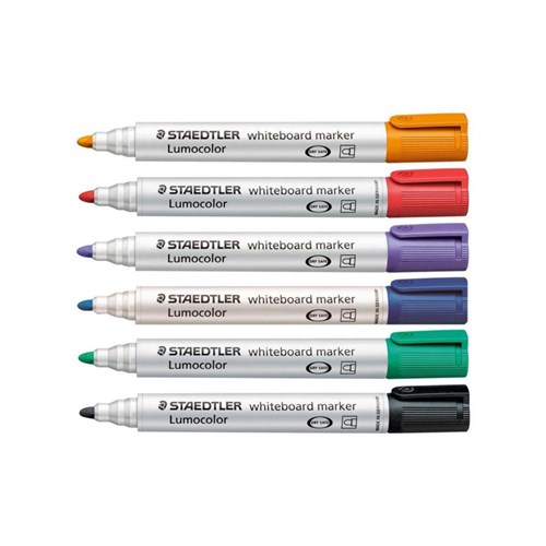 Staedtler Lumocolor Whiteboard Marker Bullet Tip 6 Pack - Theodist